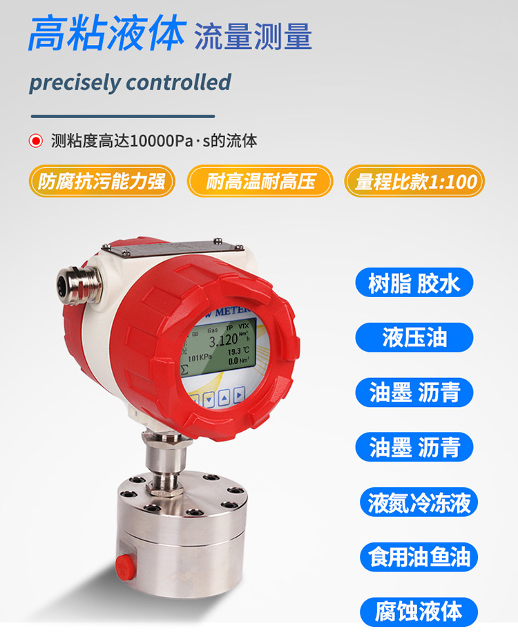 管道式圓齒輪流量計產(chǎn)品圖